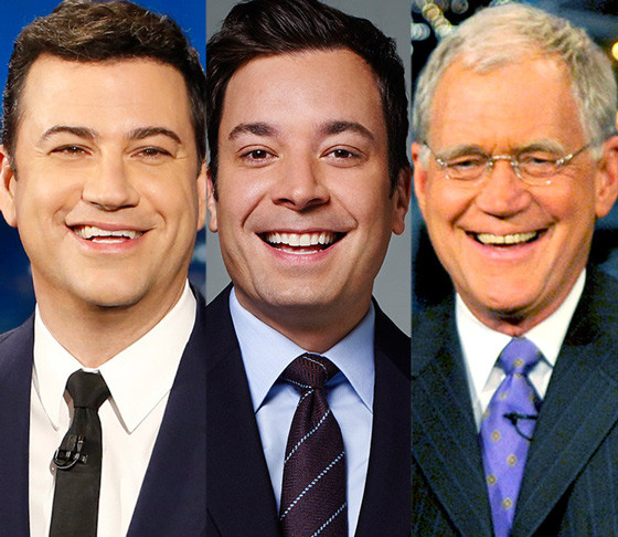 Jimmy Fallon, Jimmy Kimmel, David Letterman Jimmy Fallon, Jimmy Kimmel, David Letterman